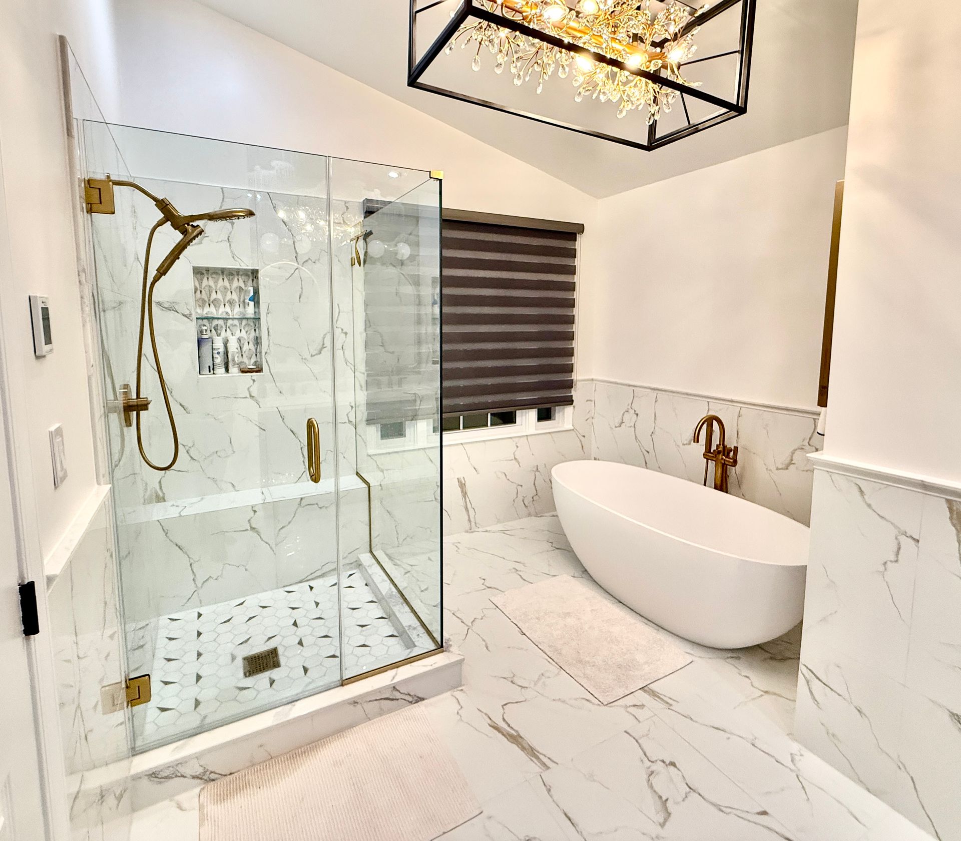 Master Bath Layout Redesign and Structural Remodel Owings Mills MD.