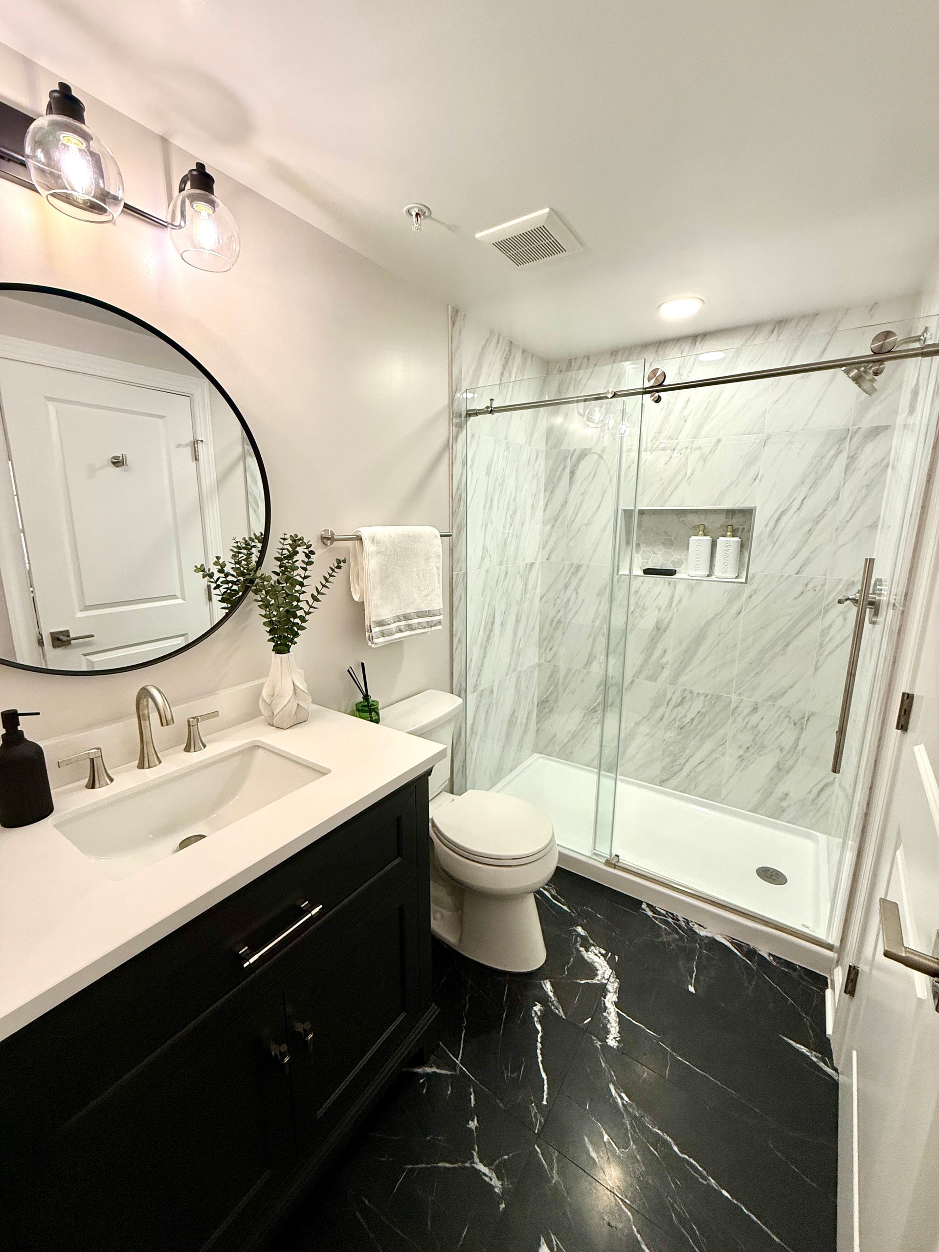 Basement Full Bath Design and Build Services Ellicott City MD.