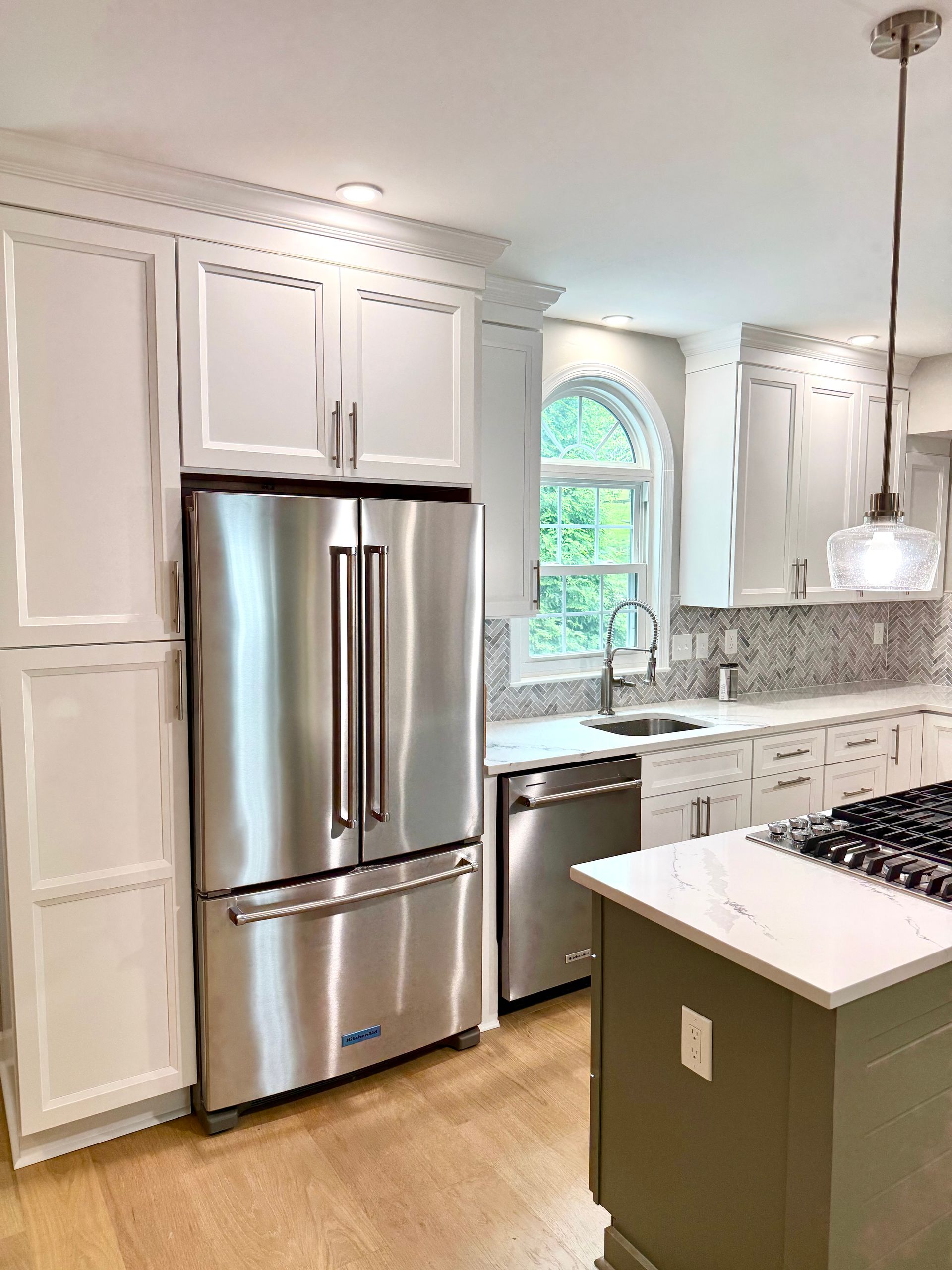 Kitchen Plumbing Fixture Replacement in Timonium MD. New Sink and Faucet.