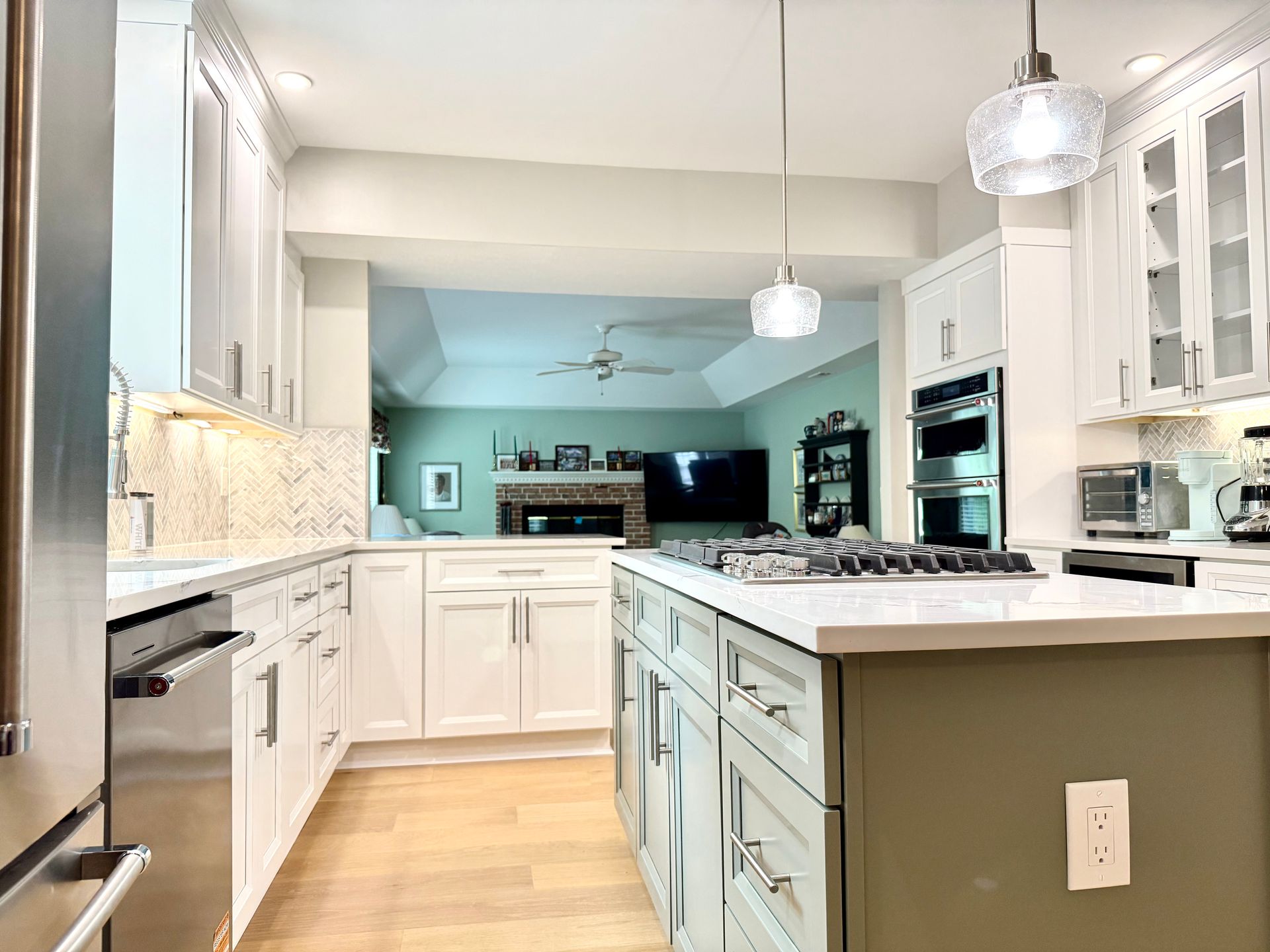 Hardwood Flooring Replacement for Kitchens in Timonium MD.