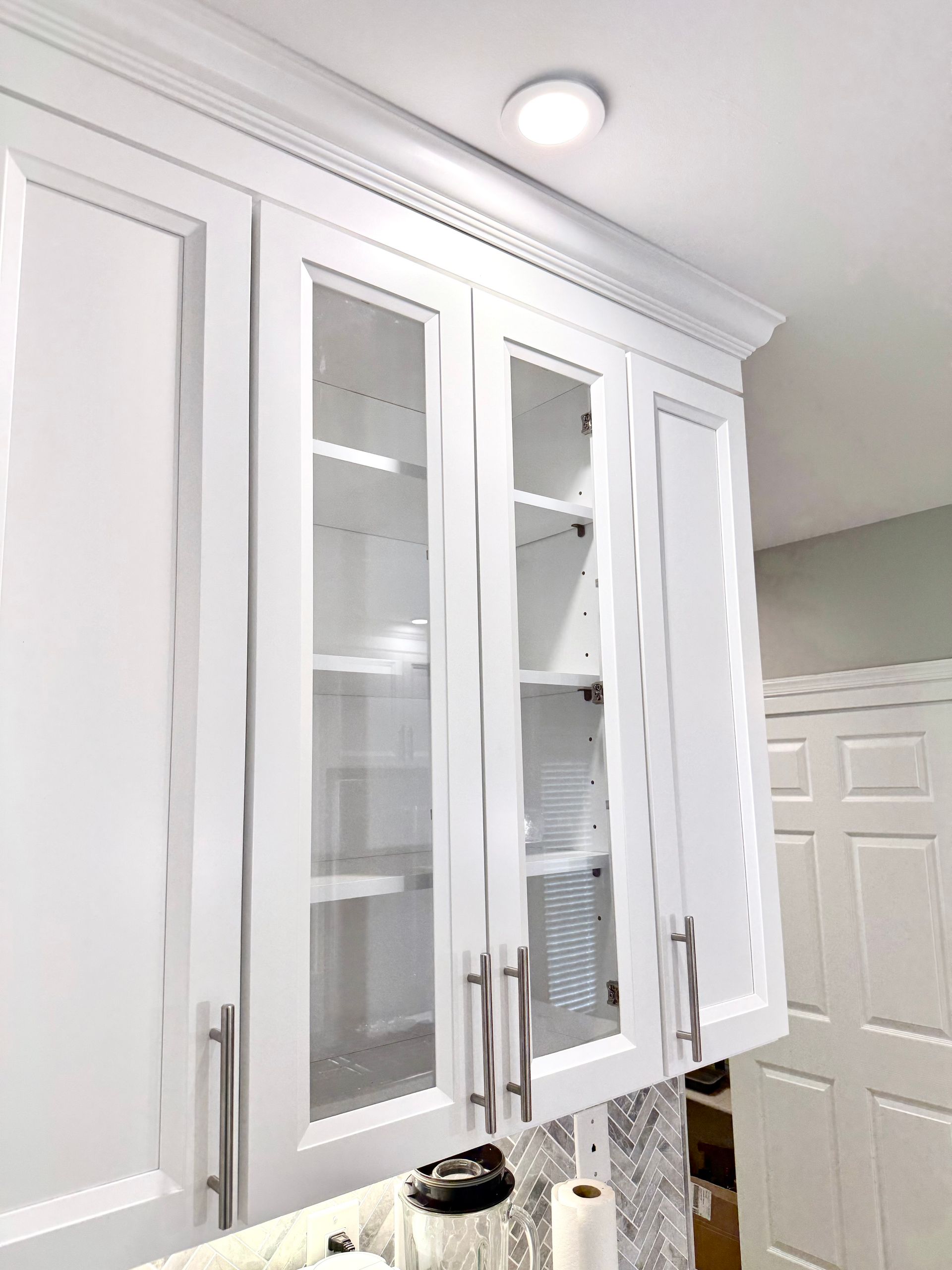 New Kitchen Lighting Installation in Timonium MD. Electrical Upgrade.