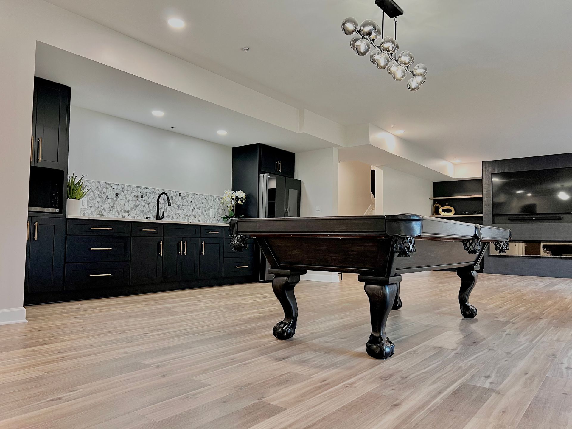 Custom Basement Bar Construction and Installation in Ellicott City MD.