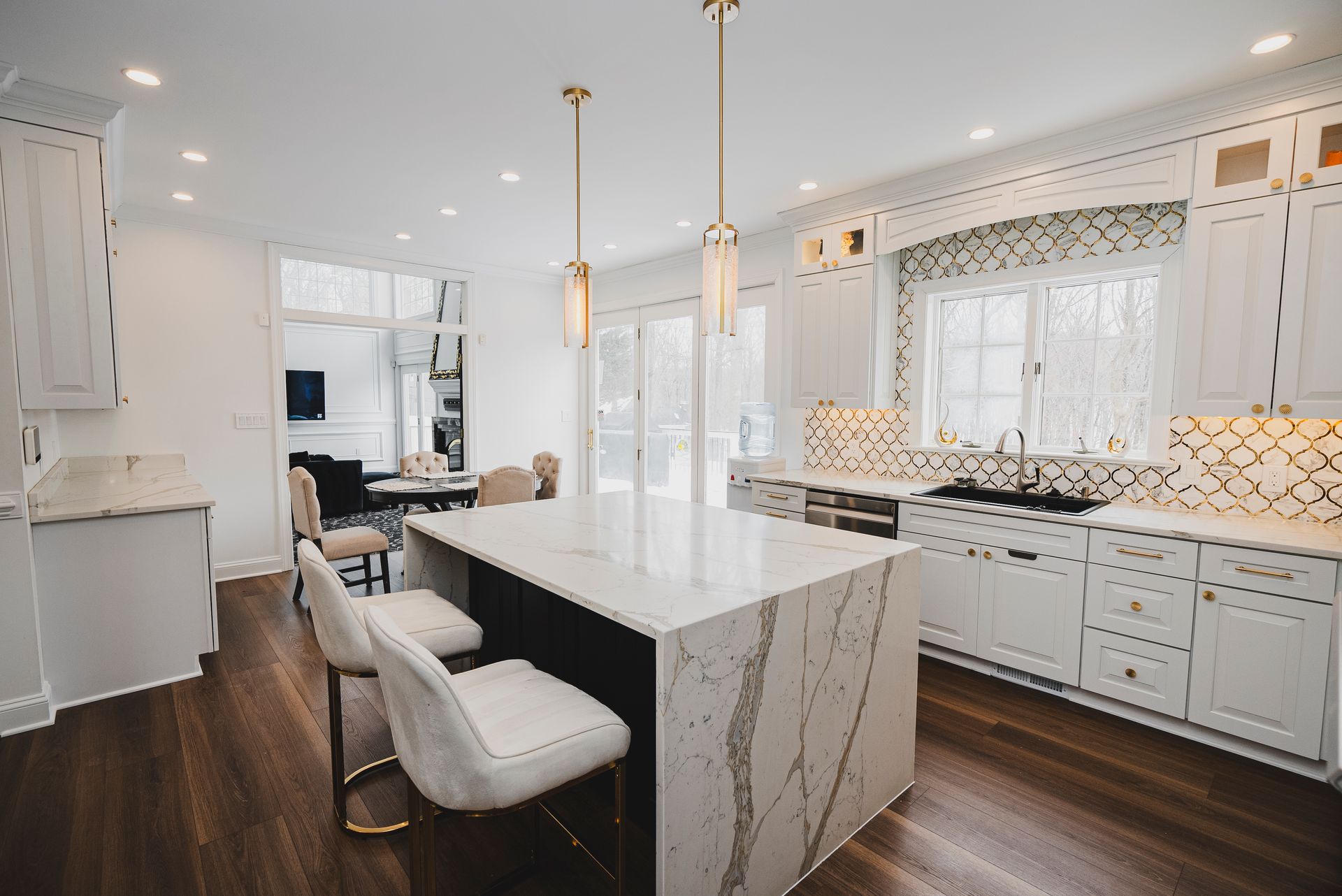 A professionally managed kitchen renovation showcasing a clean, finished look.