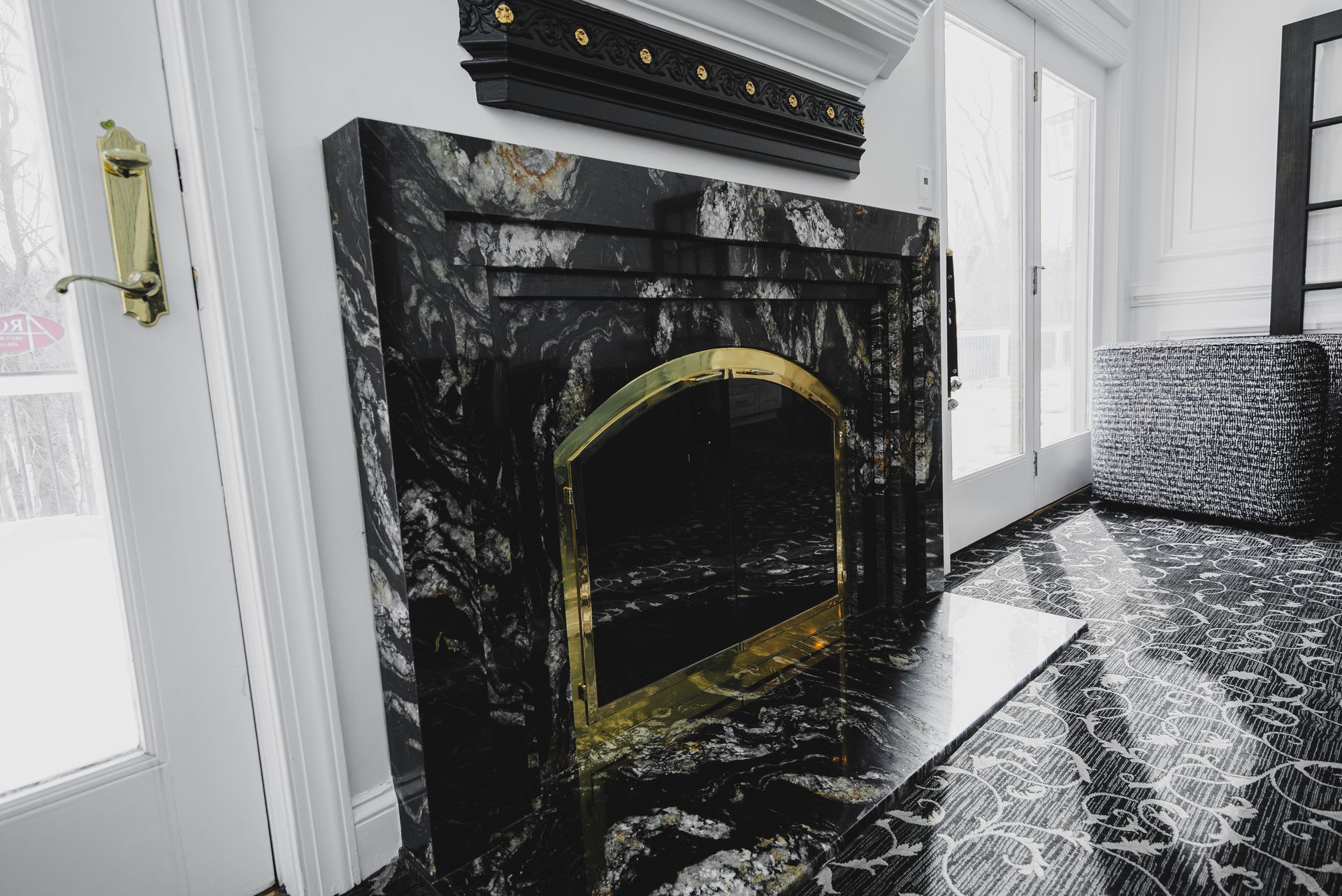 Seamless transition between home levels with a renovated staircase and premium flooring.