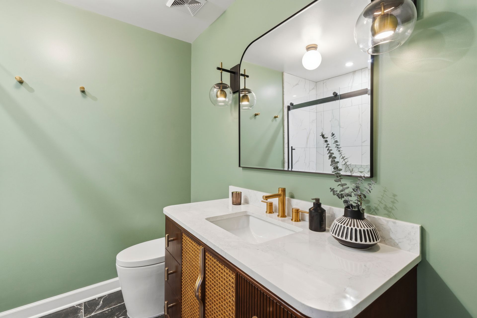 Custom bathroom craftsmanship showcasing flawless execution and attention to detail