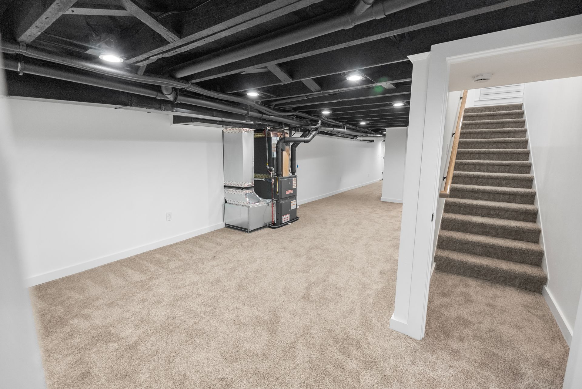 Beautifully renovated living area following a full house remodel.