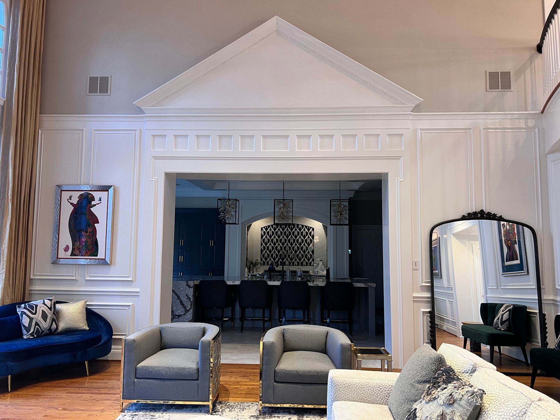Wall modification project in Fallston, MD home, creating a more functional living space.