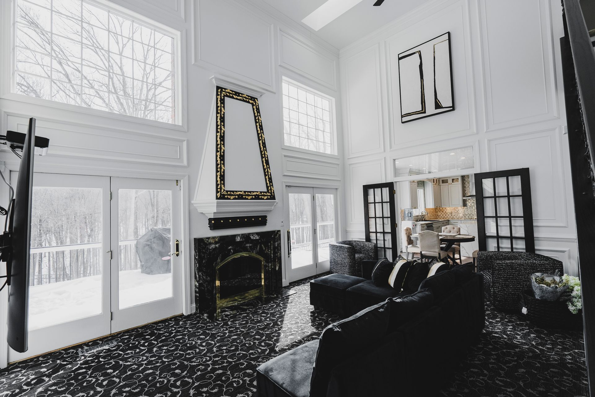Multi-room home renovation: luxury kitchen, 4 custom baths, wainscoting, and remodeled staircase by