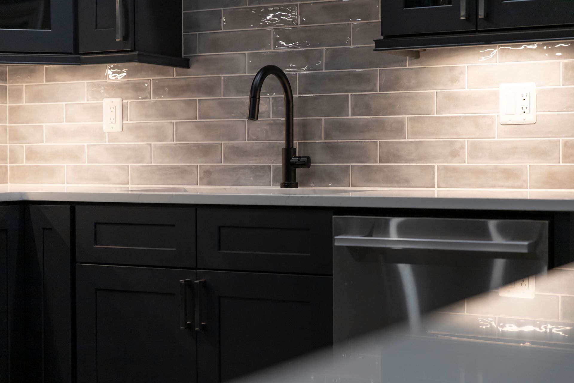 Seamlessly installed floor-to-ceiling cabinets for a high-end custom look.