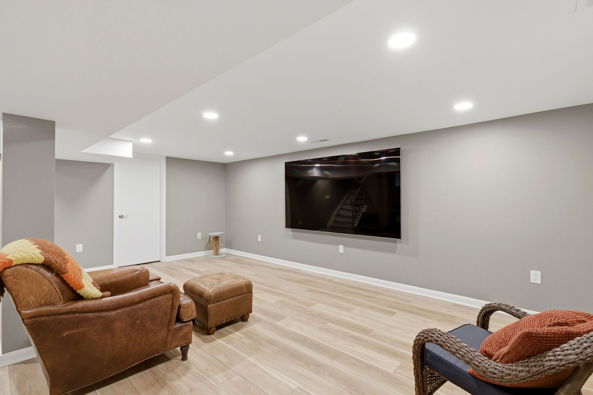 A complete multi-room transformation managed by a single professional remodeling team.