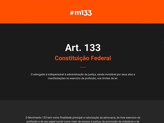 Movimento 133 na 83