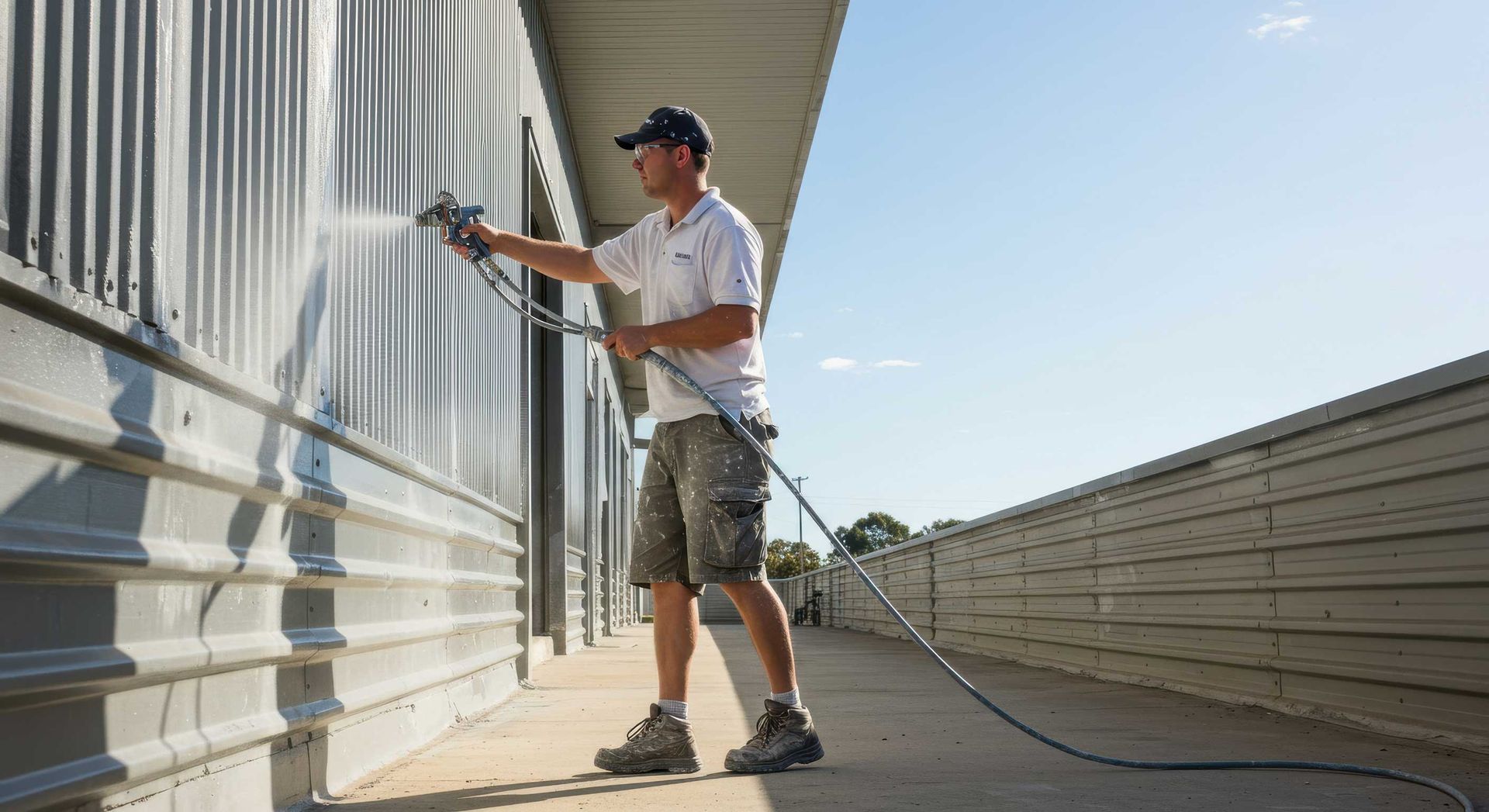 Freshly Painted Commercial Building Exterior Mackay