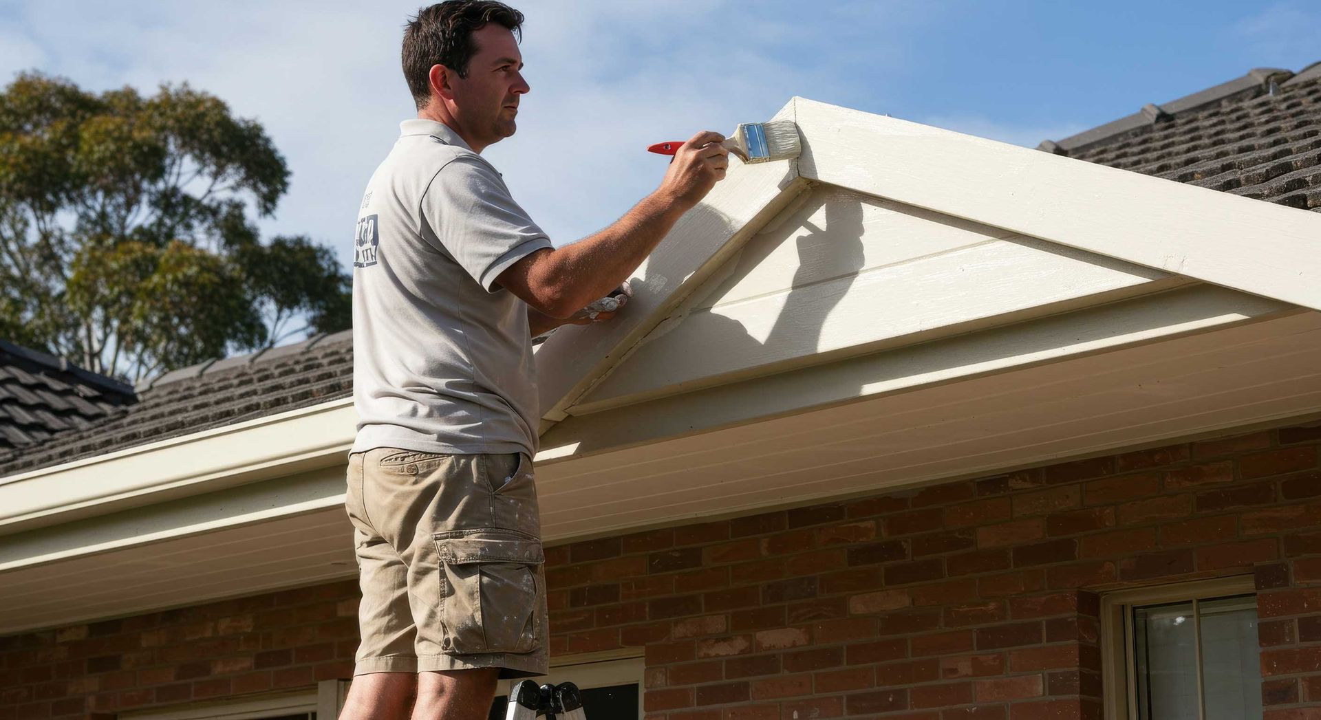 Local Painter Working on Outdoor in Mackay