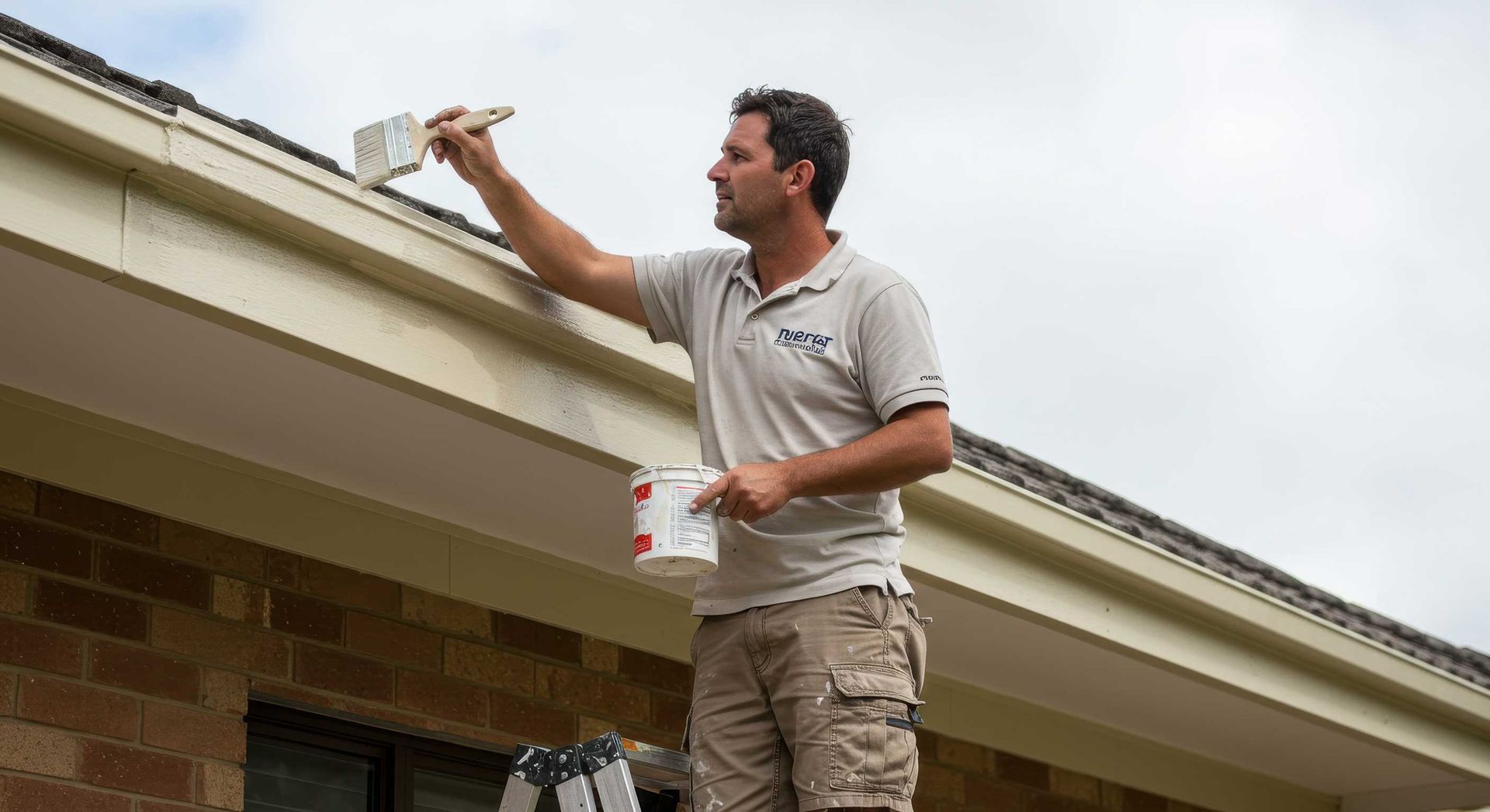 Two-Storey Exterior Painting in Progress in Mackay