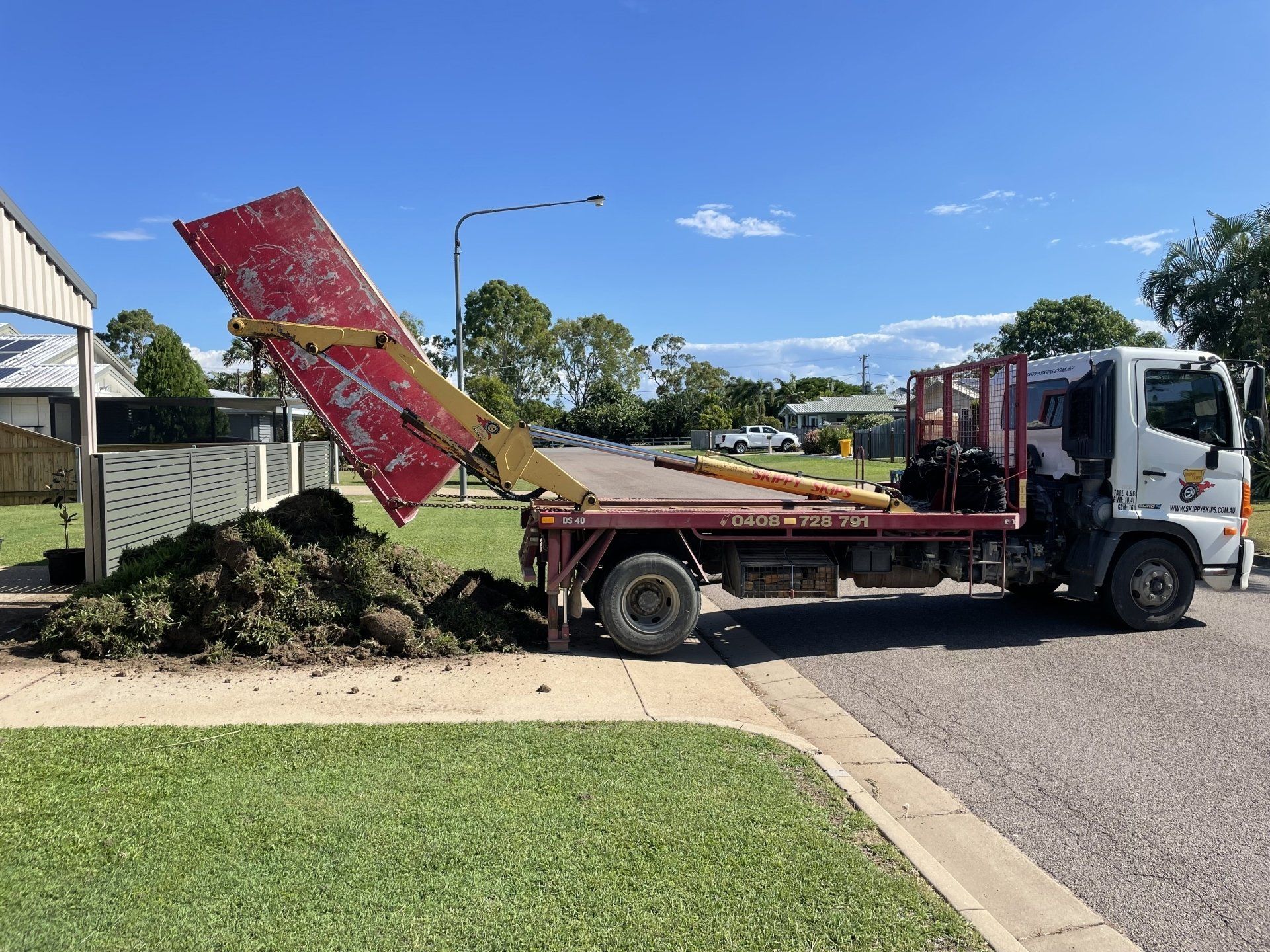 Skip Bin with Dirt