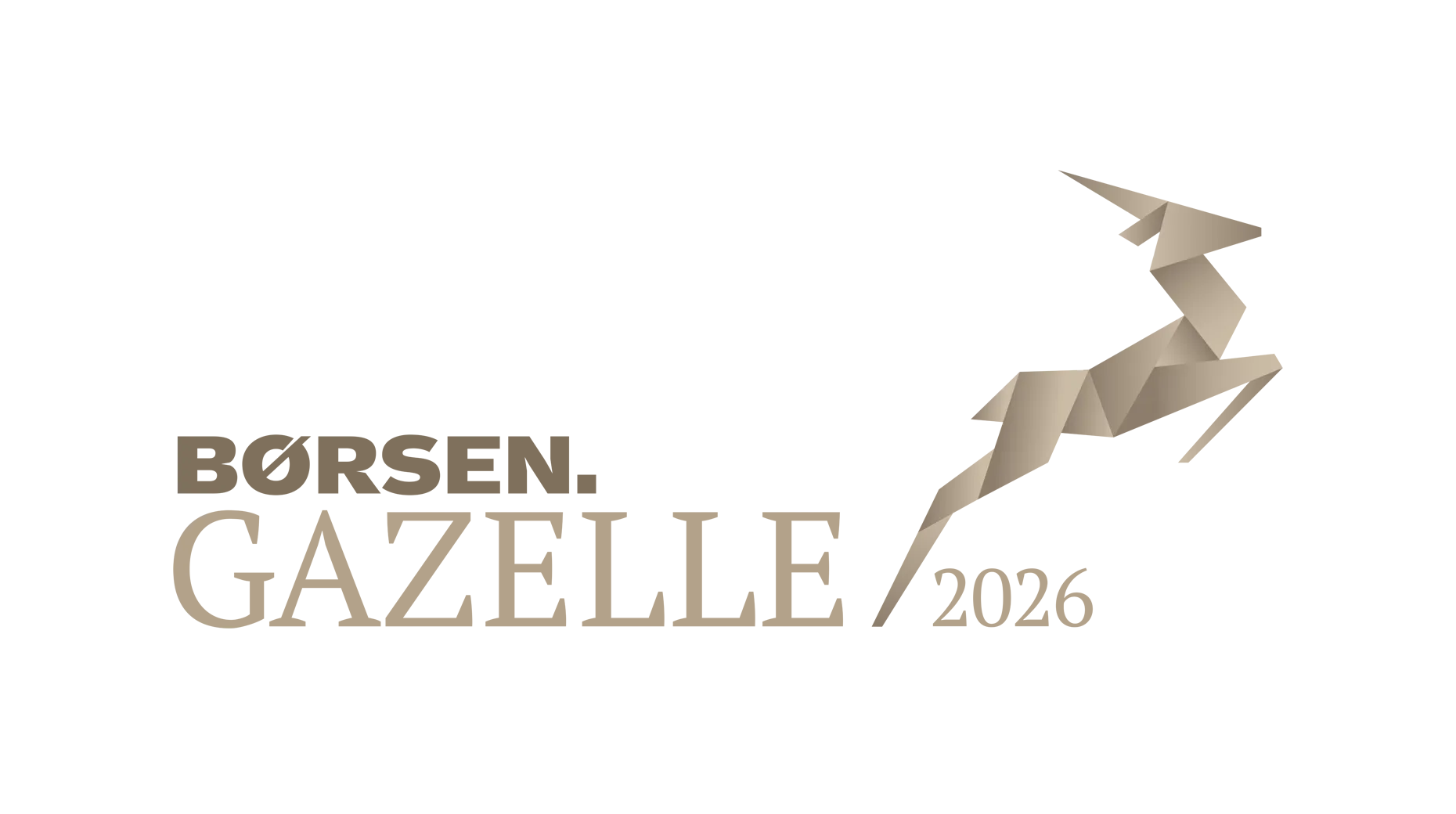 Gazellelogoet i positiv 