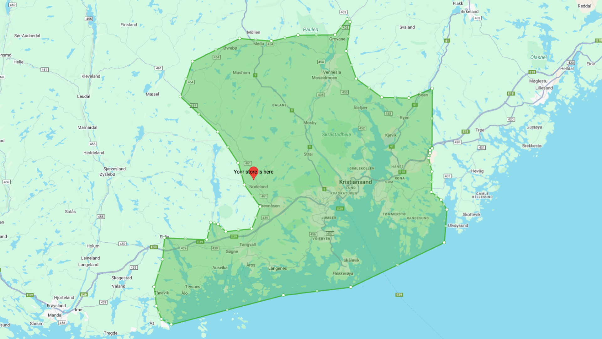 Kristiansand og omegn