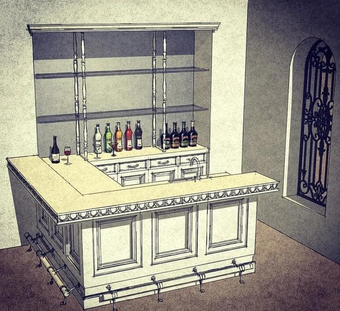 Home Bar; Concept to Design - Fratantoni Interior Designers