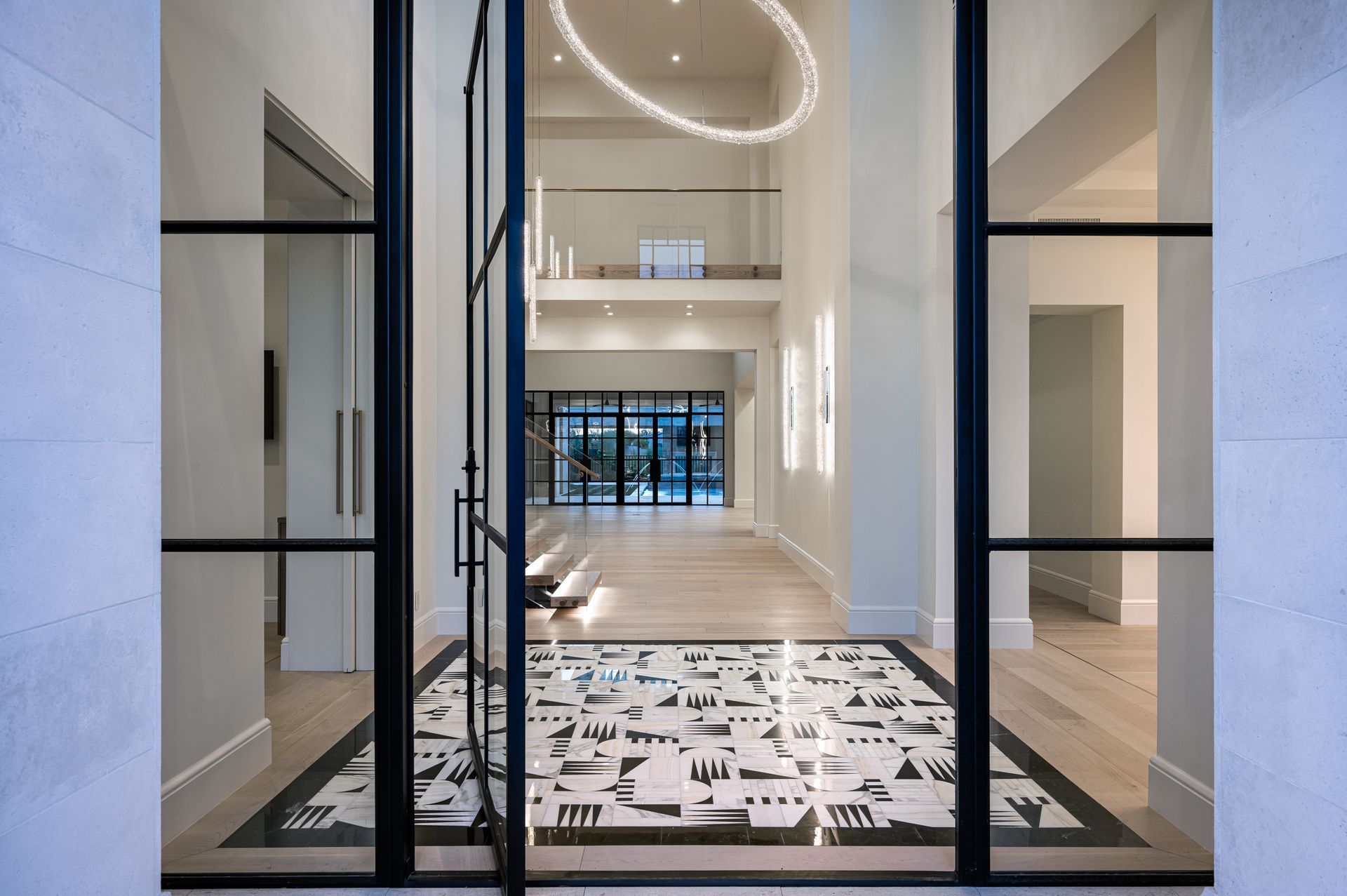 Luxury custom home interior with thoughtfully curated design elements