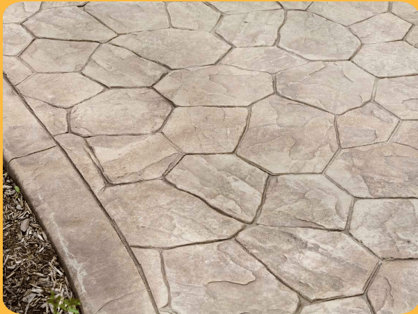 stamped concrete patio