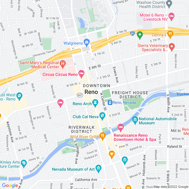 Map of business location