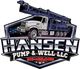 HANSEN Pump & Well LLC logo with a drilling truck and blue-black shield emblem