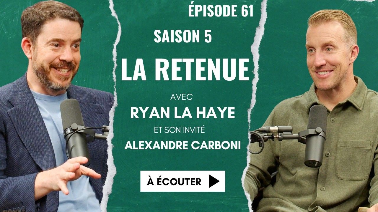 Dans cet épisode de La Retenue, Ryan La Haye reçoit Alexandre Carboni, investisseur immobilier, entrepreneur et auteur du livre Amuse-toi. Clique pour visionner l'épisode complet