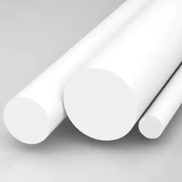 PTFE in diversi colori in tondi per lavorazioni meccaniche personalizzate.