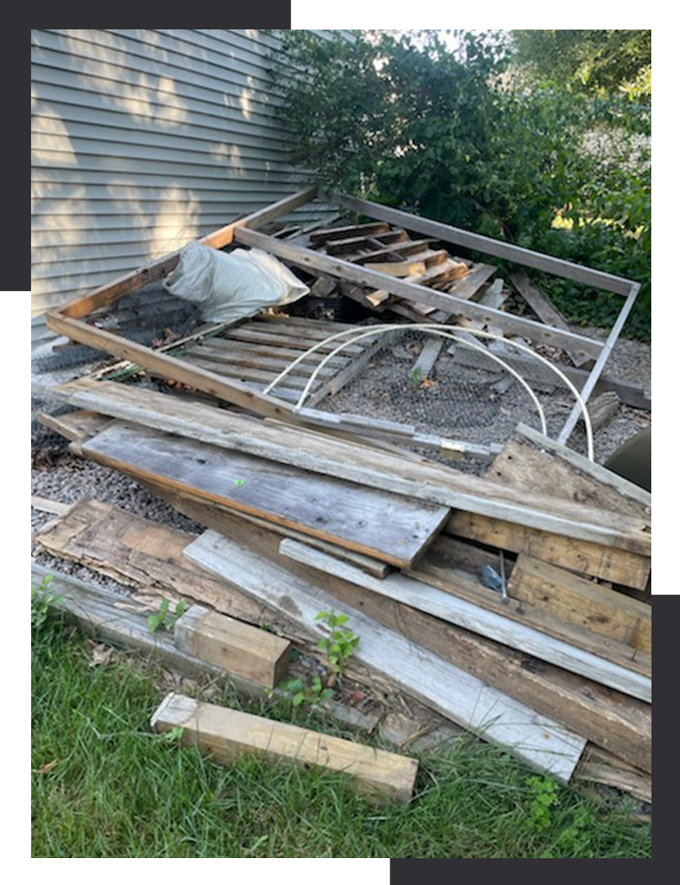 backyard trash