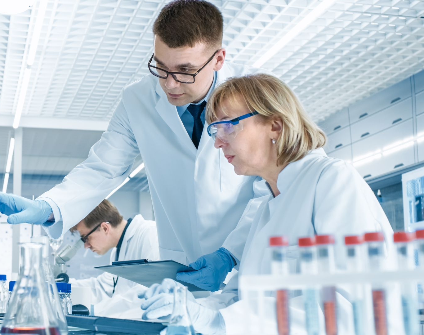 clinical trials researchers working together - Novtira Houston TX