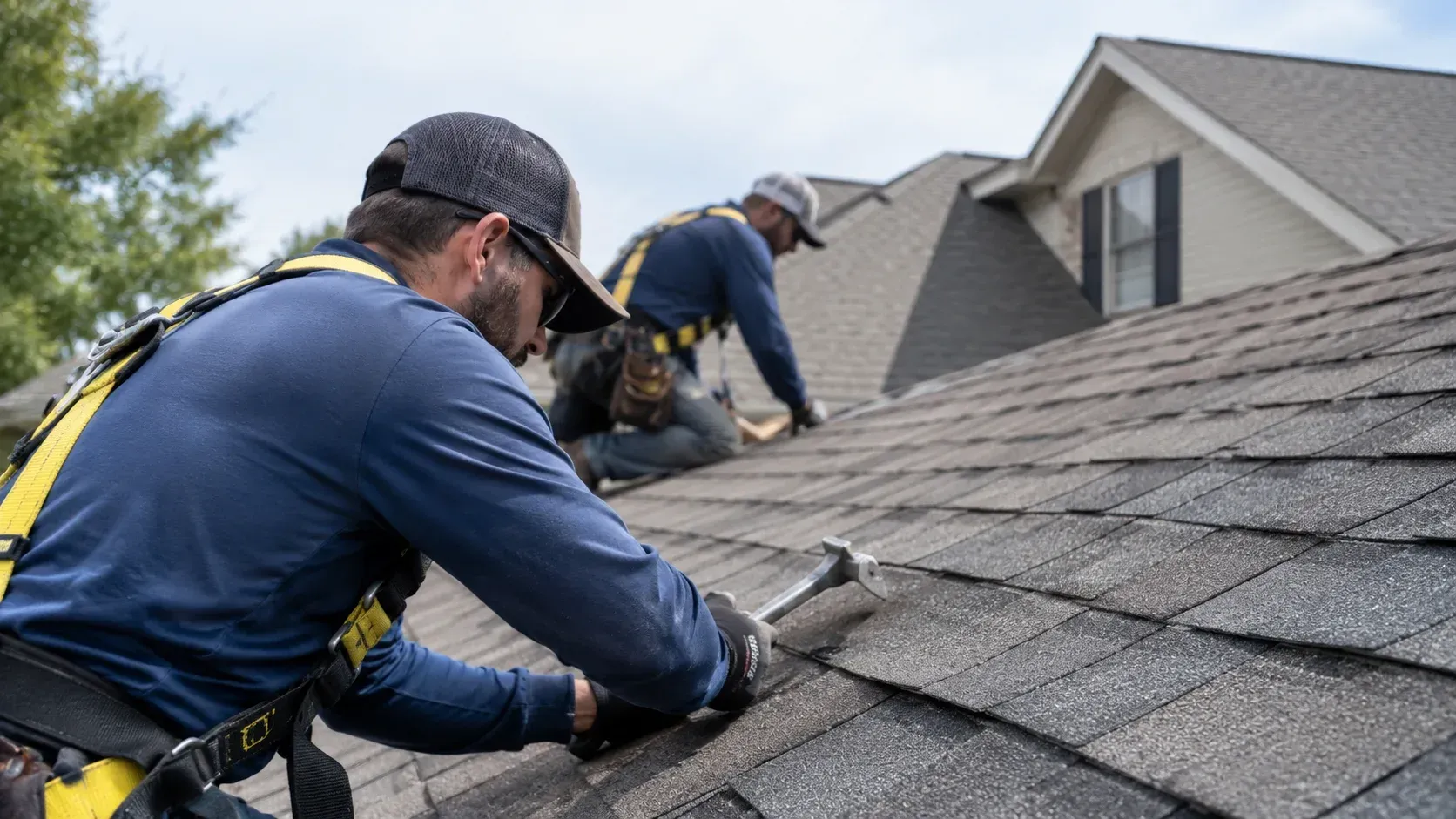 Roof replacement crew in Texas, clarifying if contractors can waive your insurance deductible.