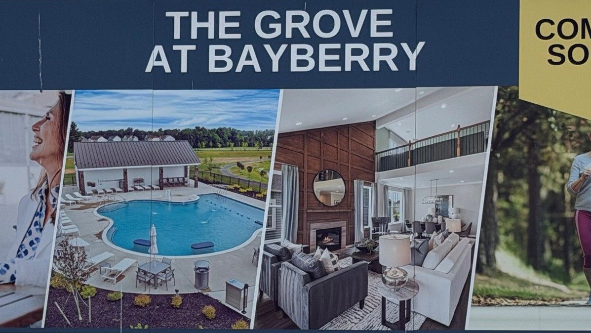 Picture of coming soon construction sign of Grove at Bayberry