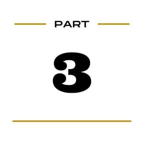 The number three is written in black on a white background.