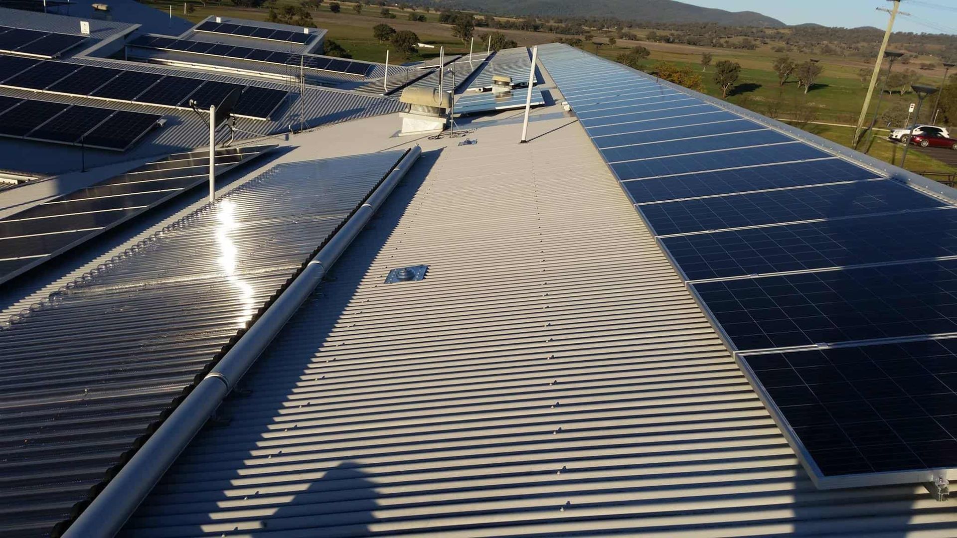 A Roof With A Lot Of Solar Panels On It — Max Fox Electrical in Gunnedah, NSW