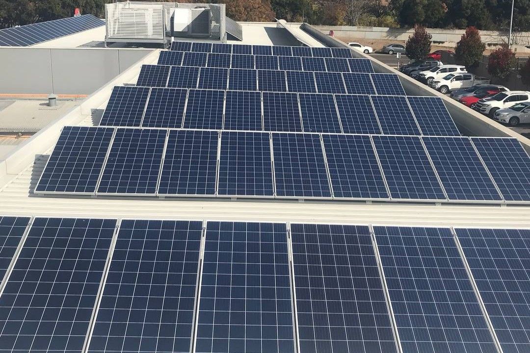 Solar Panel Installed On A Roof