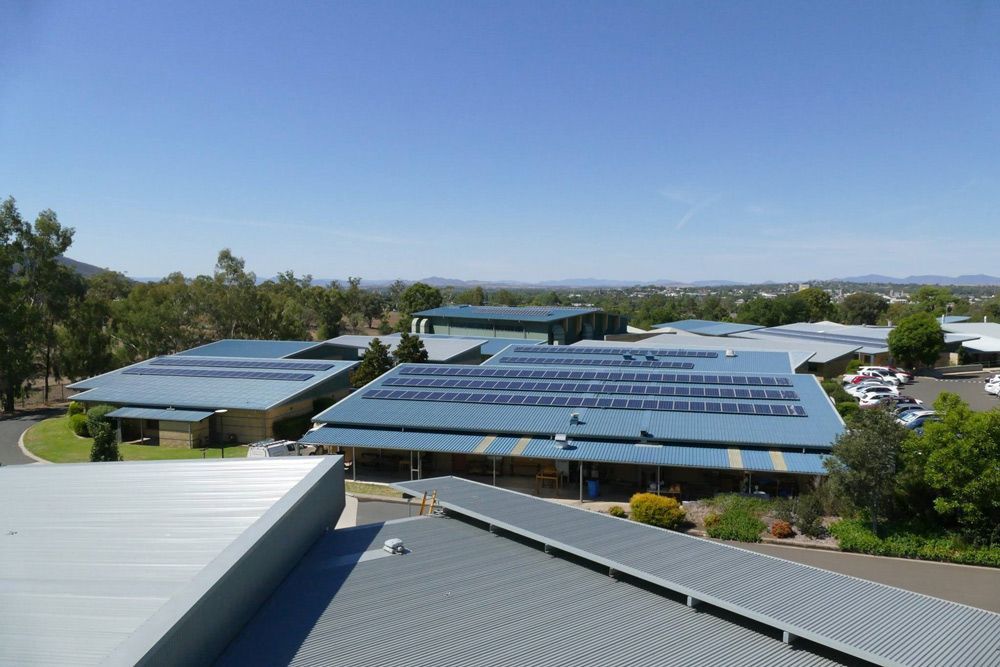 Solar Panels on The Roof of Buildings