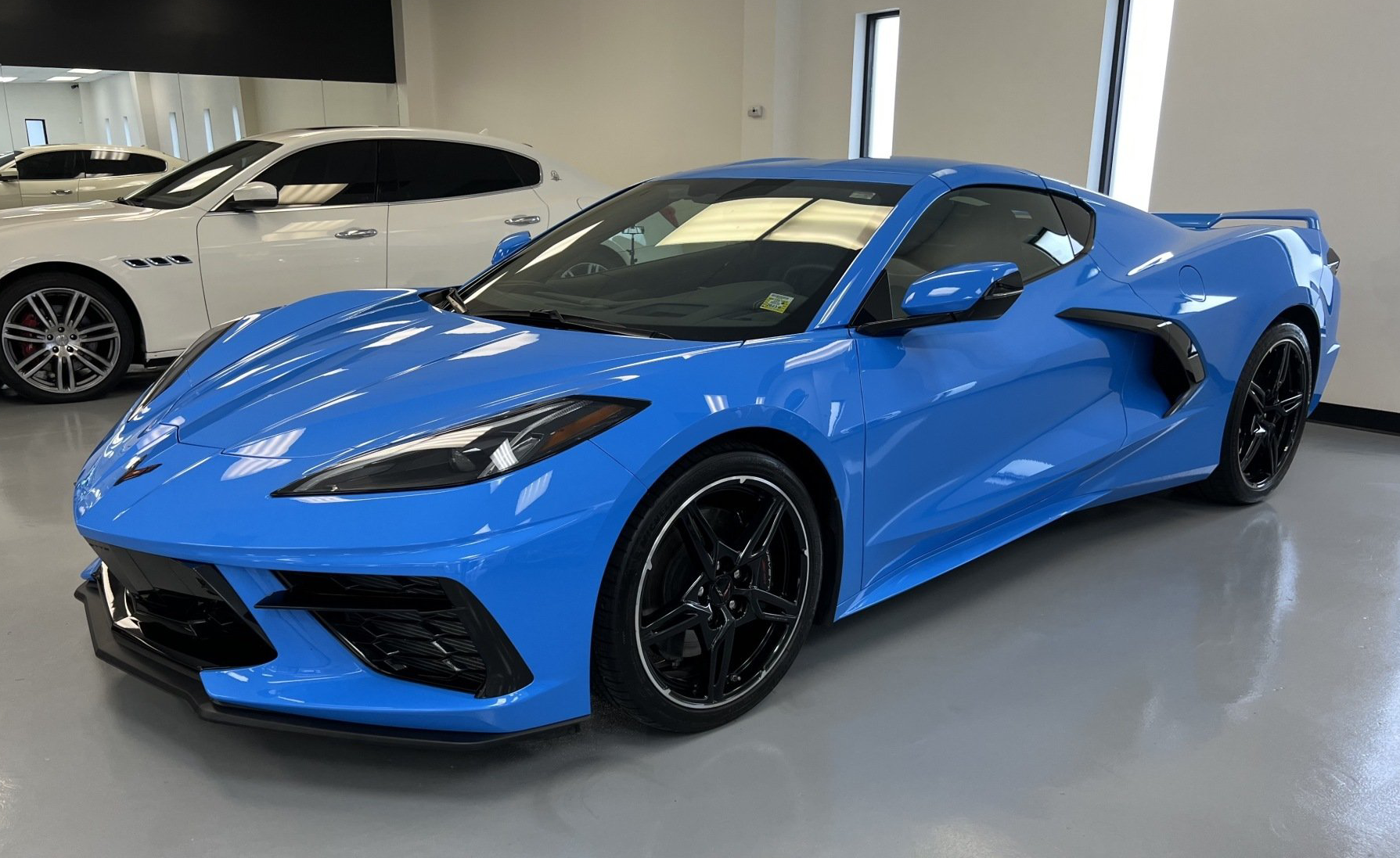Sky Blue Corvette