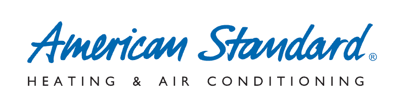 American Standard Heating & Air Conditioning logo in blue text on a white background