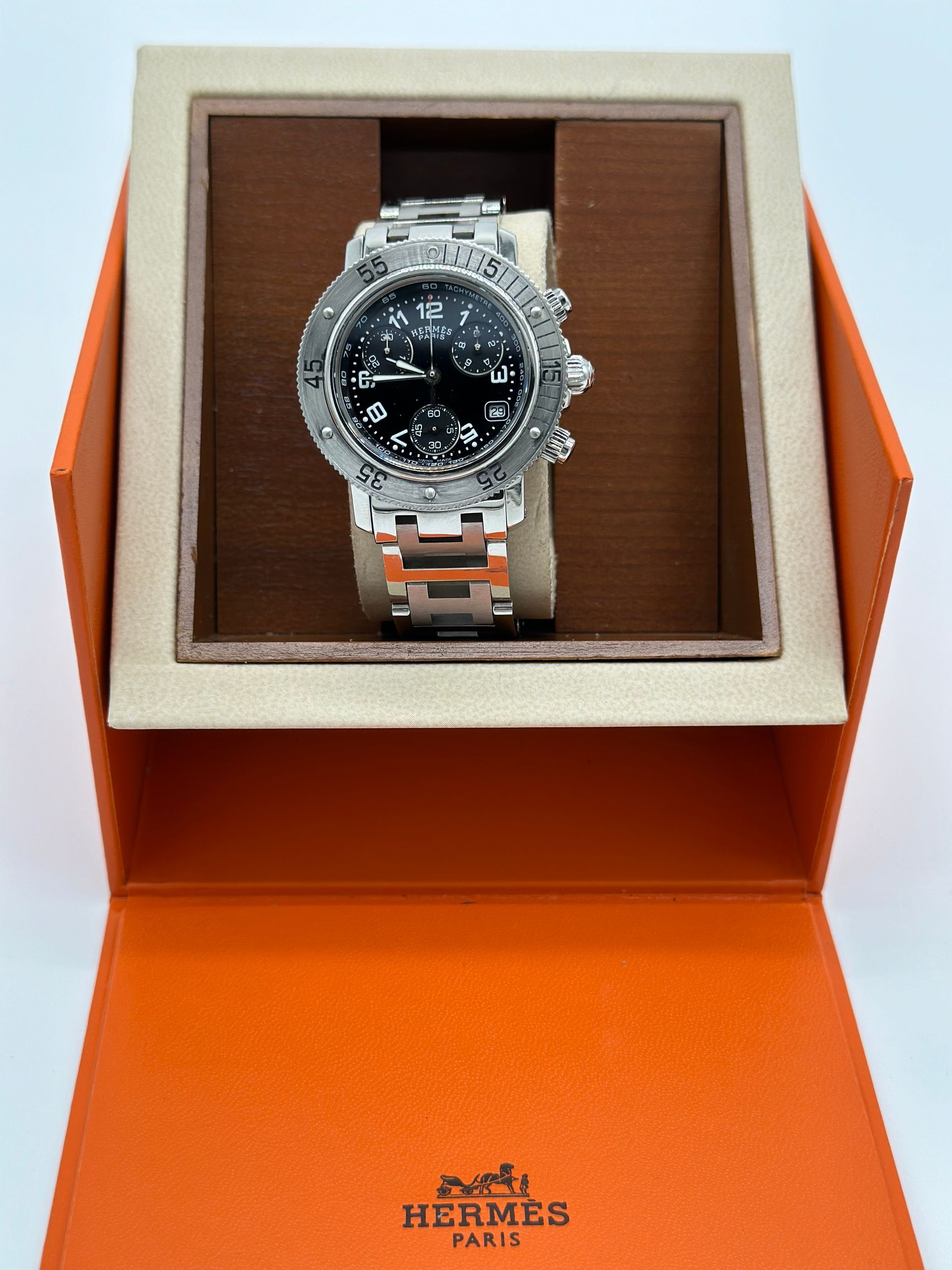 Hermes Womens Clipper Diver Quartz Watch CL2.310