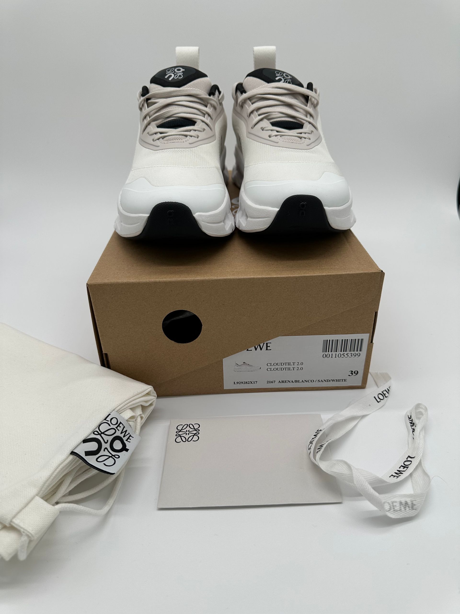 Loewe X On Cloudlit 2.0 Running Shoes (Sand/White)