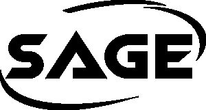 Black logo of the word