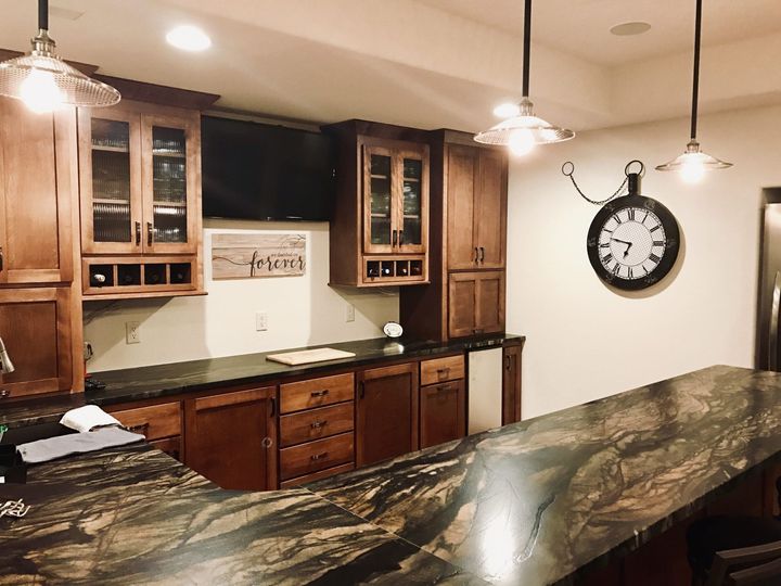 Modern Basement Kitchen Addition