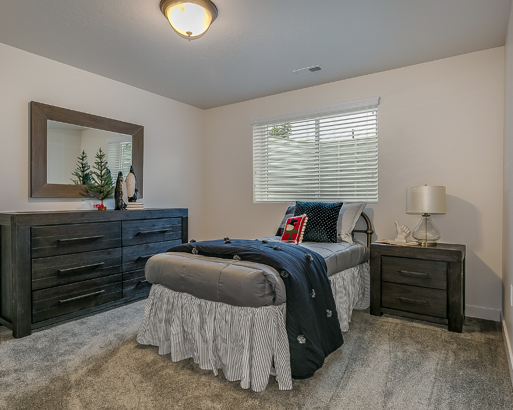 Modern Basement Bedroom