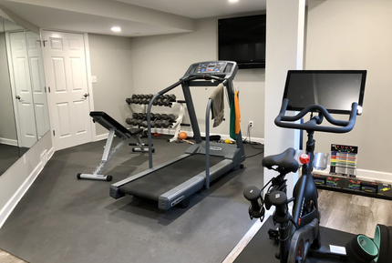 Custom Basement Gym Addition