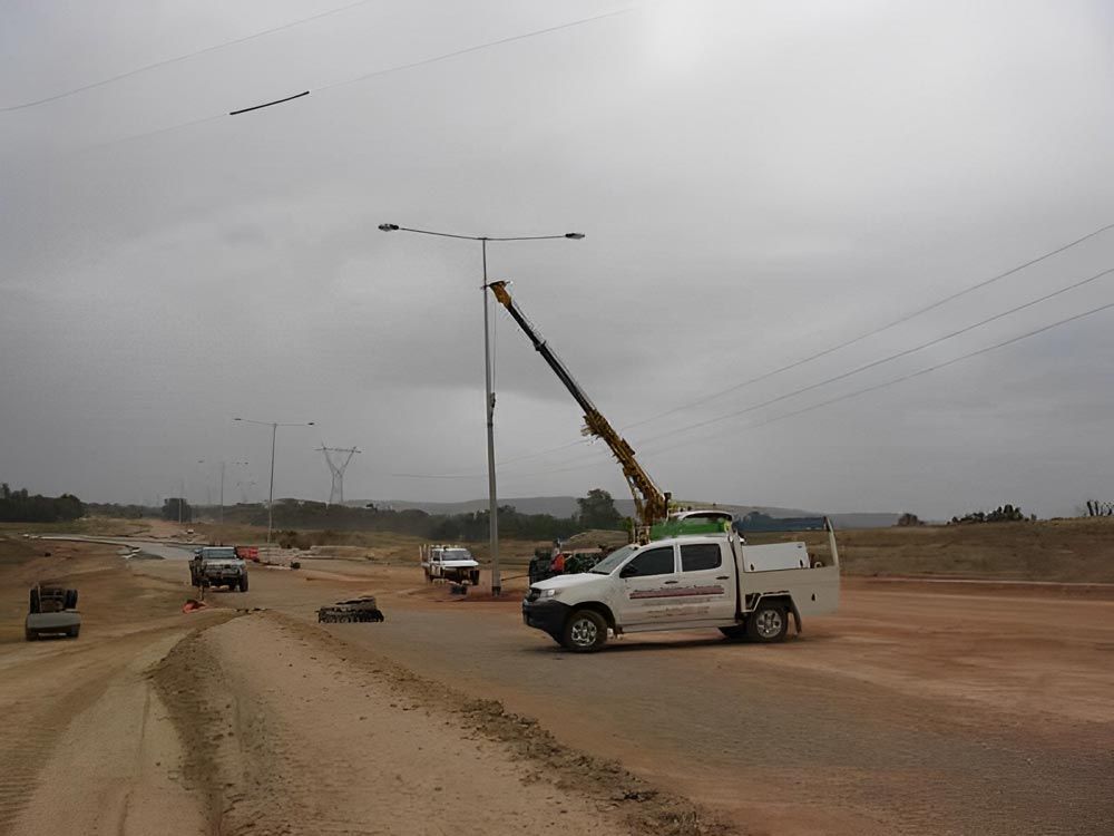 Vehicle On Site — Local Electricians in Lavington, NSW