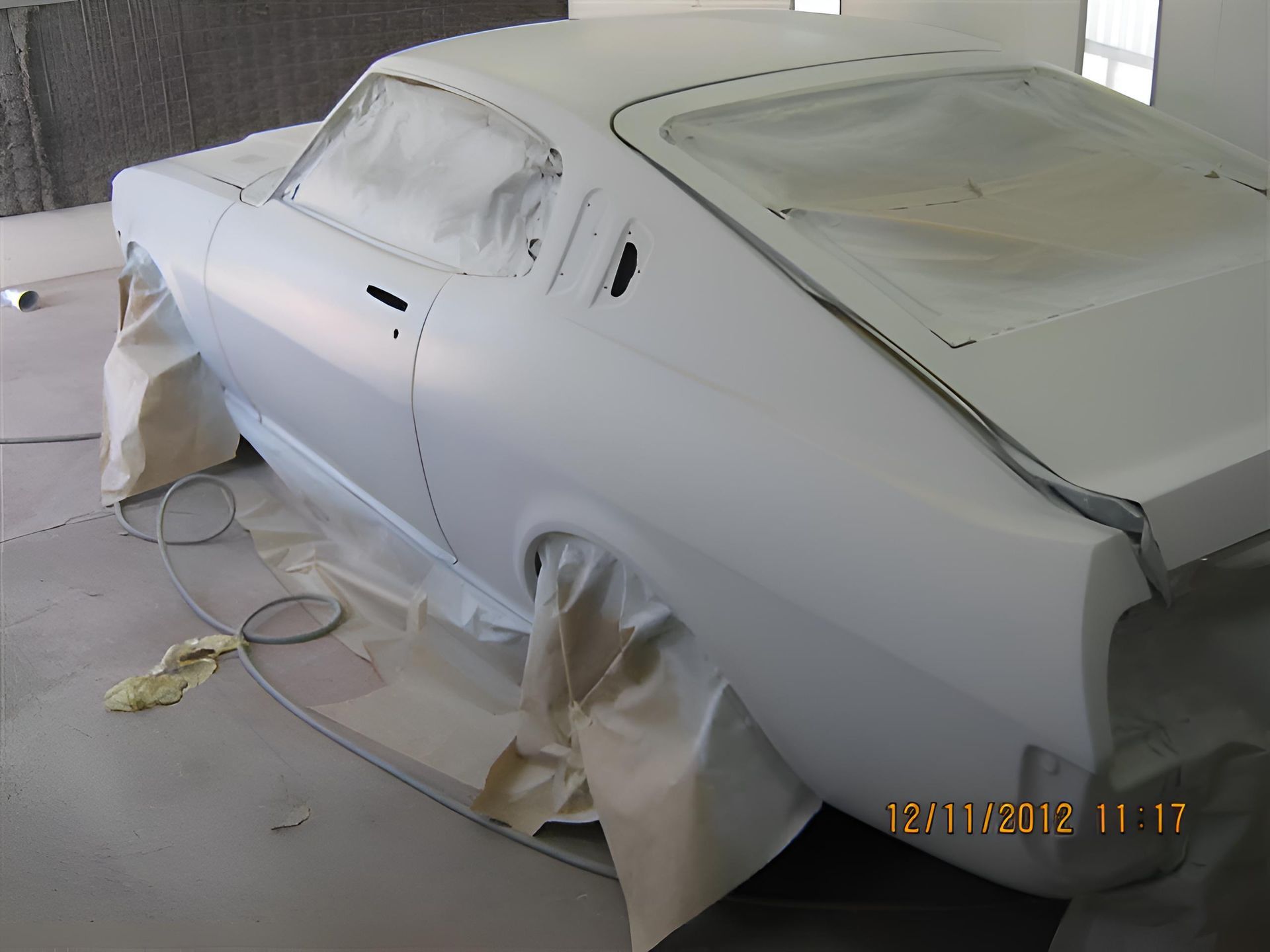 A Picture Of A Car Being Painted — P & V Panel Works In Alice Springs, NT