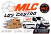 Logo de Mini Fletes Martín con camión azul y texto azul y amarillo.