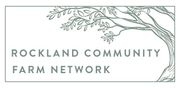 Logo of the Rockland Community Farm Network with a tree graphic, green text on white.