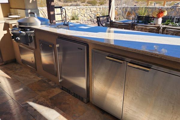 Outdoor Kitchen — Las Cruces, NM — M & M Custom Construction Inc Outdoor Kitchen — Las Cruces, NM — M & M Custom Construction Inc