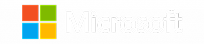 Logotipo da Microsoft com quatro quadrados coloridos e texto.
